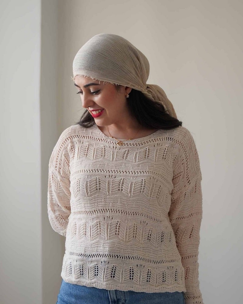 ریزبافت کرم ساده ترک طرح یلدیز