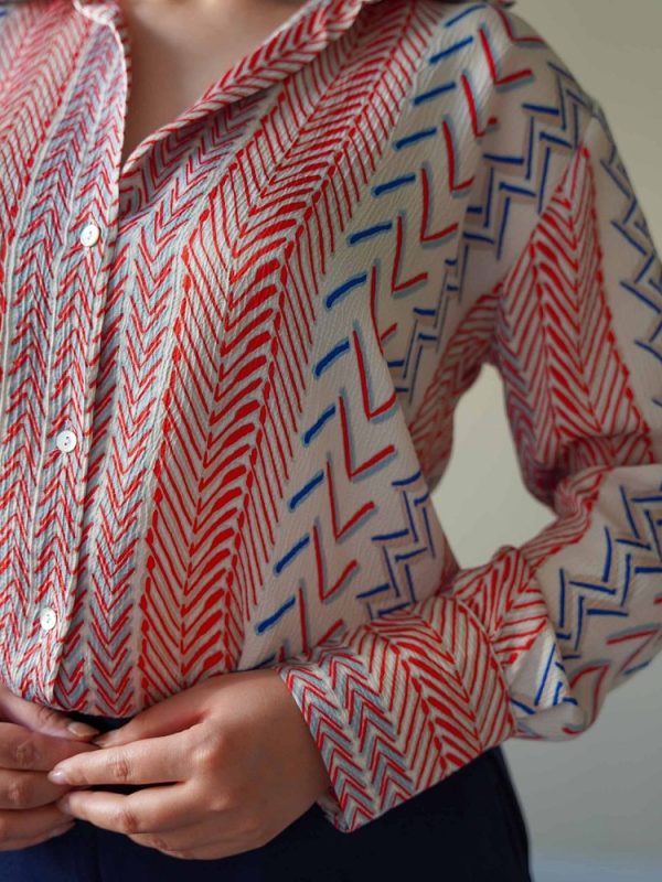 جزییات شومیز مجلسی ترک زنانه طرح السا