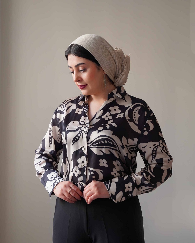 استایل شومیز ساتن برای مراسم خواستگاری